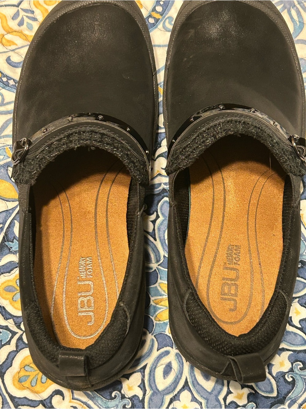 JBU Womens 9W Leather Slip Ins
